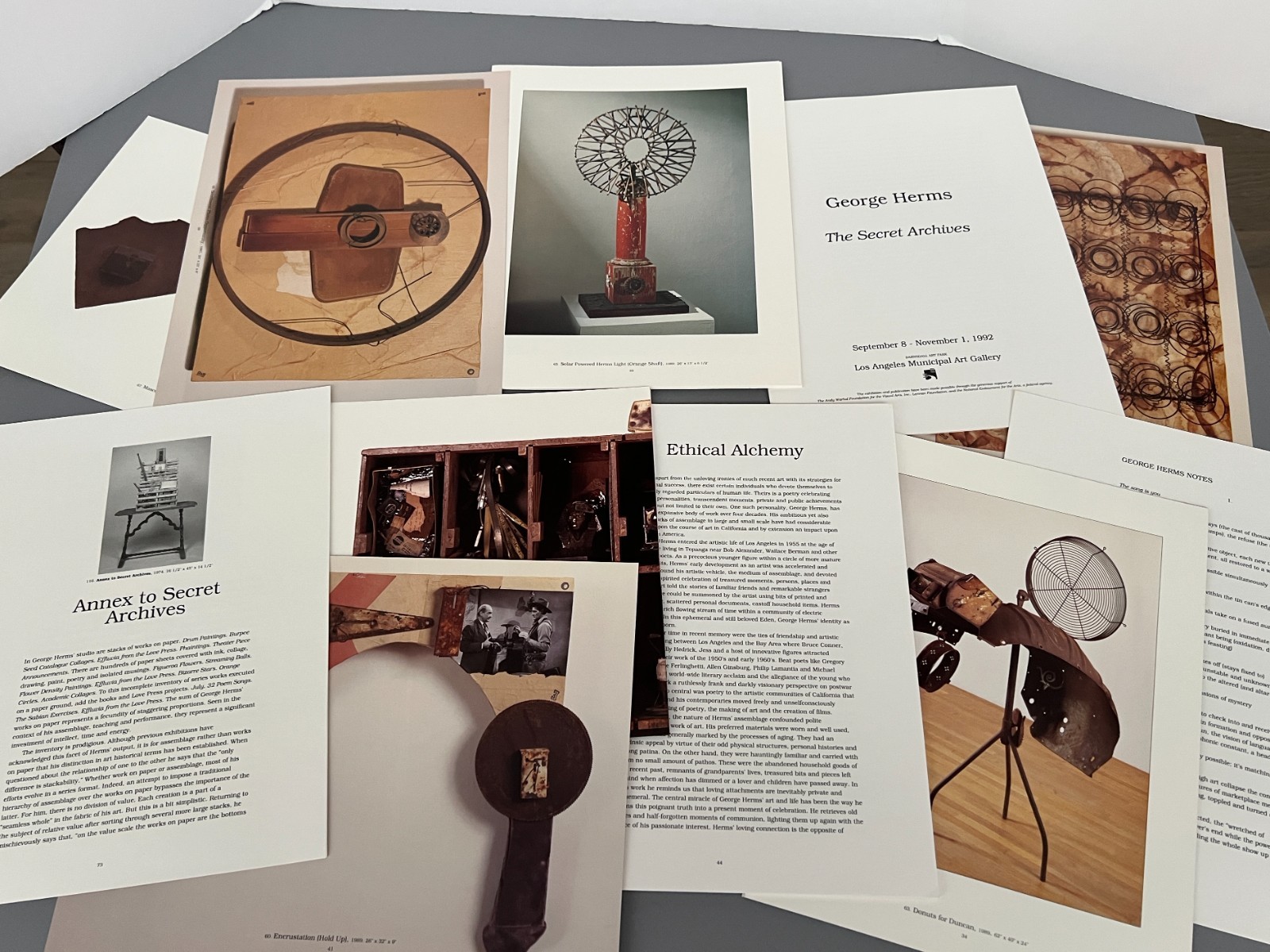 GEORGE HERMS Los Angeles Municipal Art Gallery THE SECRET ARCHIVES Portfolio ’92