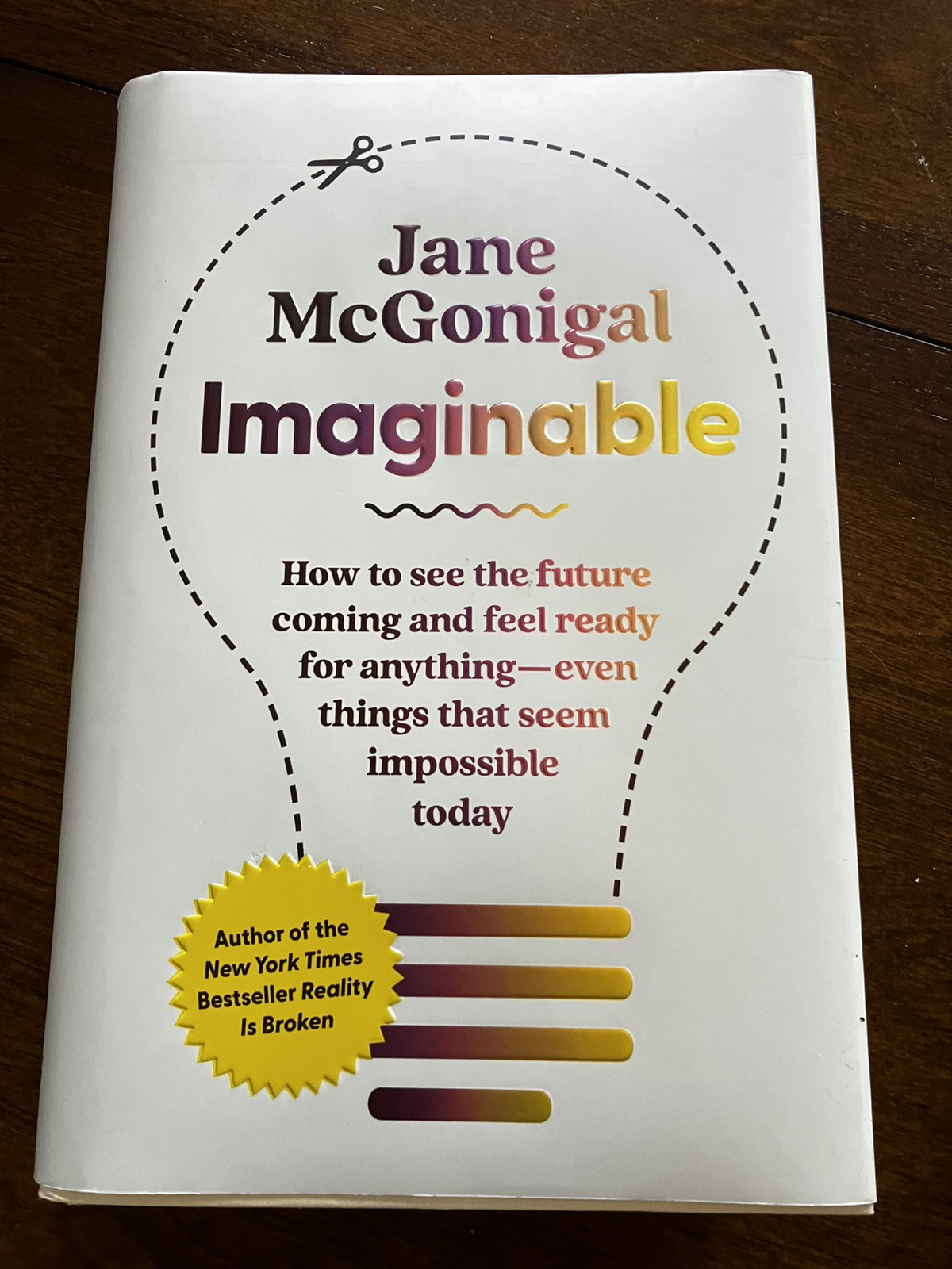 Imaginable: How to See the Future Coming – hardcover, McGonigal, 1954118090, new