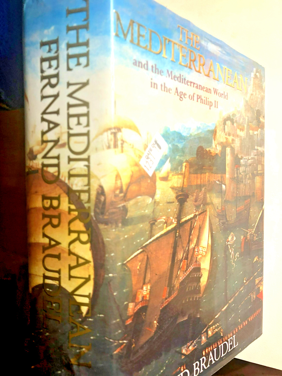 RARE! THE MEDITERRANEAN & THE MEDITERRANEAN WORLD IN THE AGE By Fernand Braudel