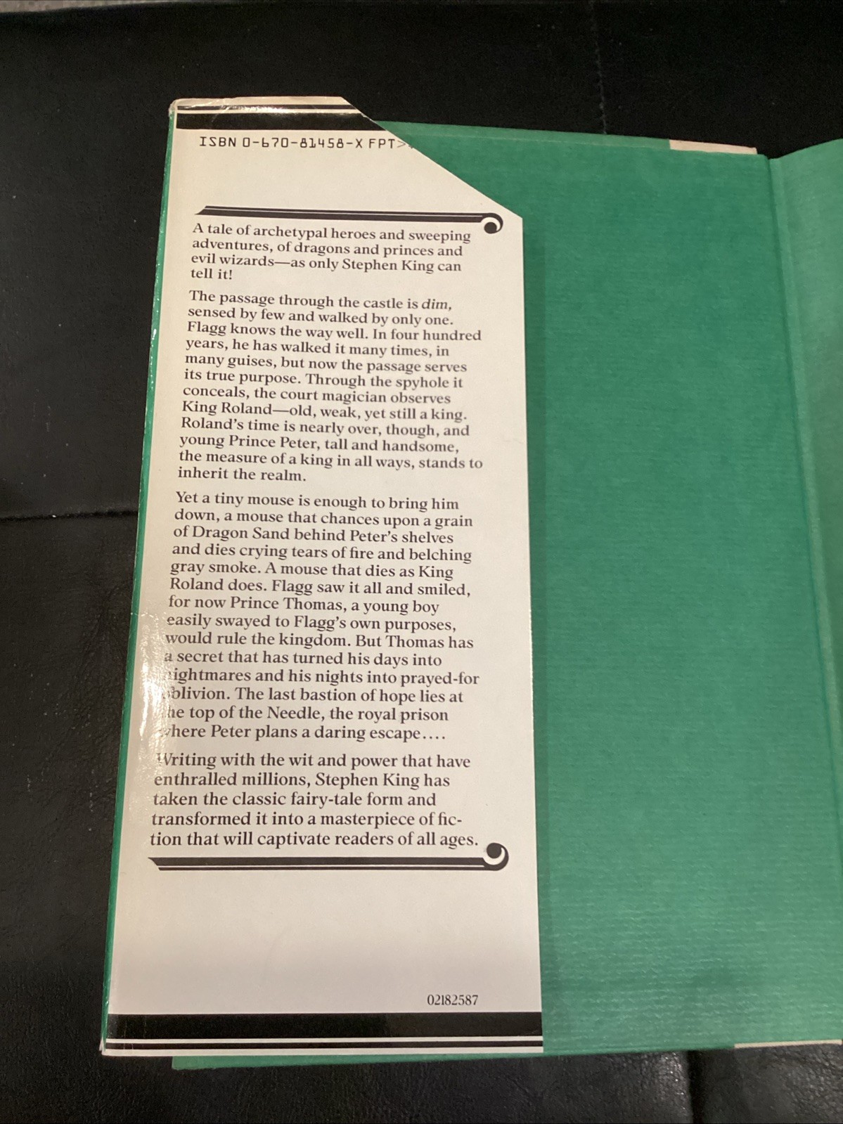 Stephen King’s The Eyes of the Dragon first edition (US 1987 Viking) HC DJ