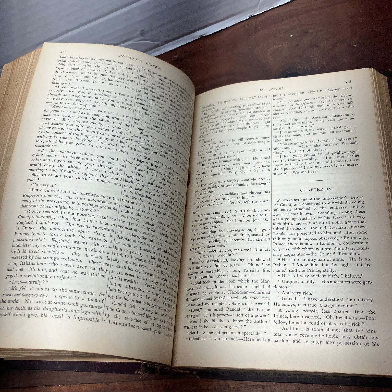 Bulwer’s Works Vol III Edward Bulwer Lytton My Novel Zicci Rhine P.F. Collier