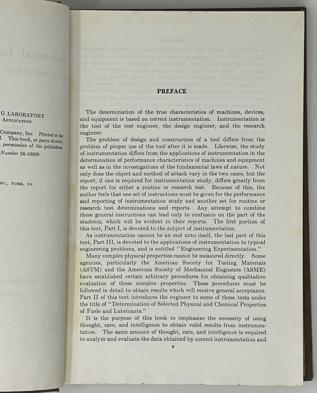 VTG Mechanical Engineering Laboratory by Jesse Doolittle – 1957 HC McGraw-Hill