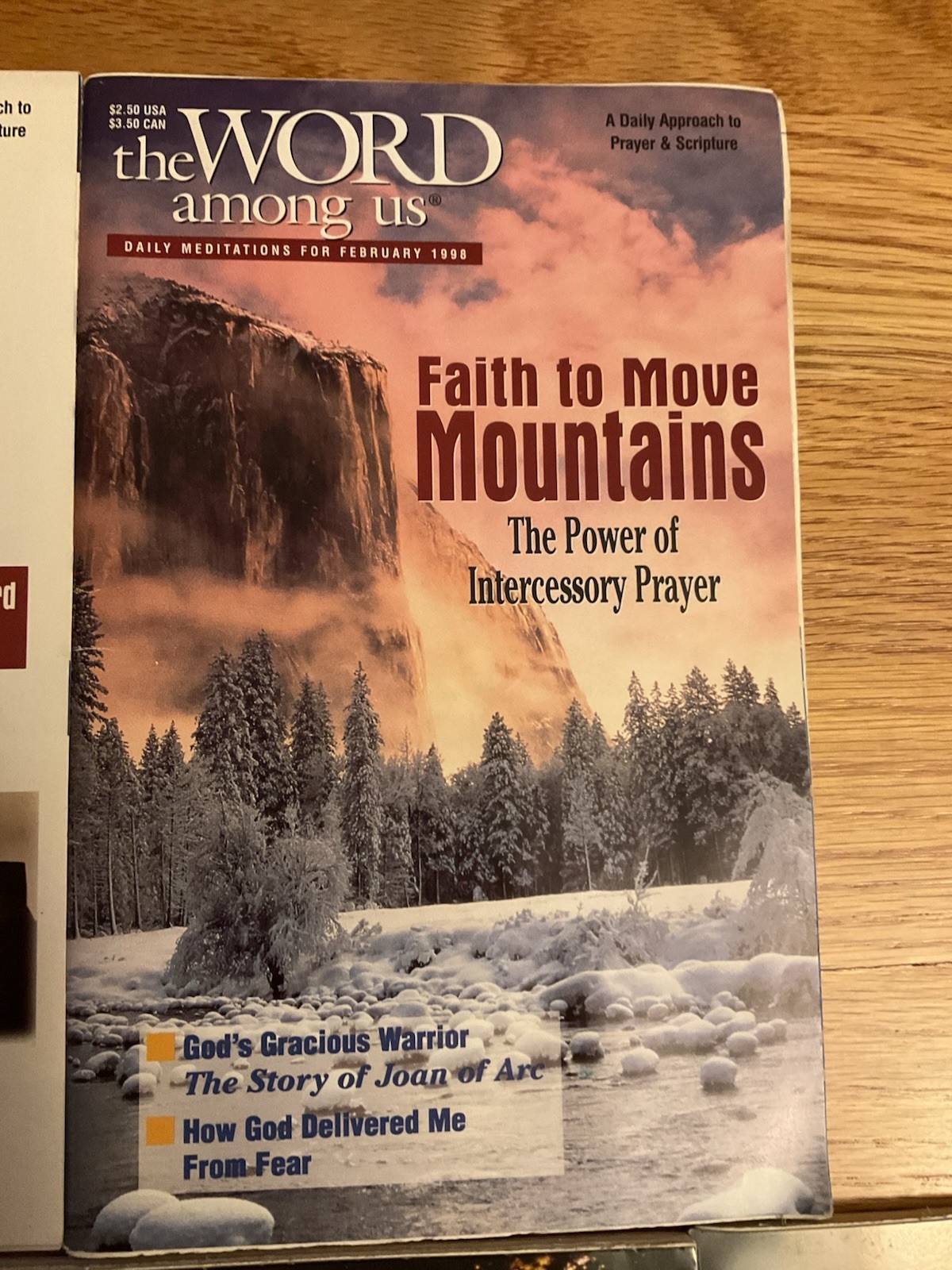 Lot of 9 The Word Among Us Daily Meditations 1998