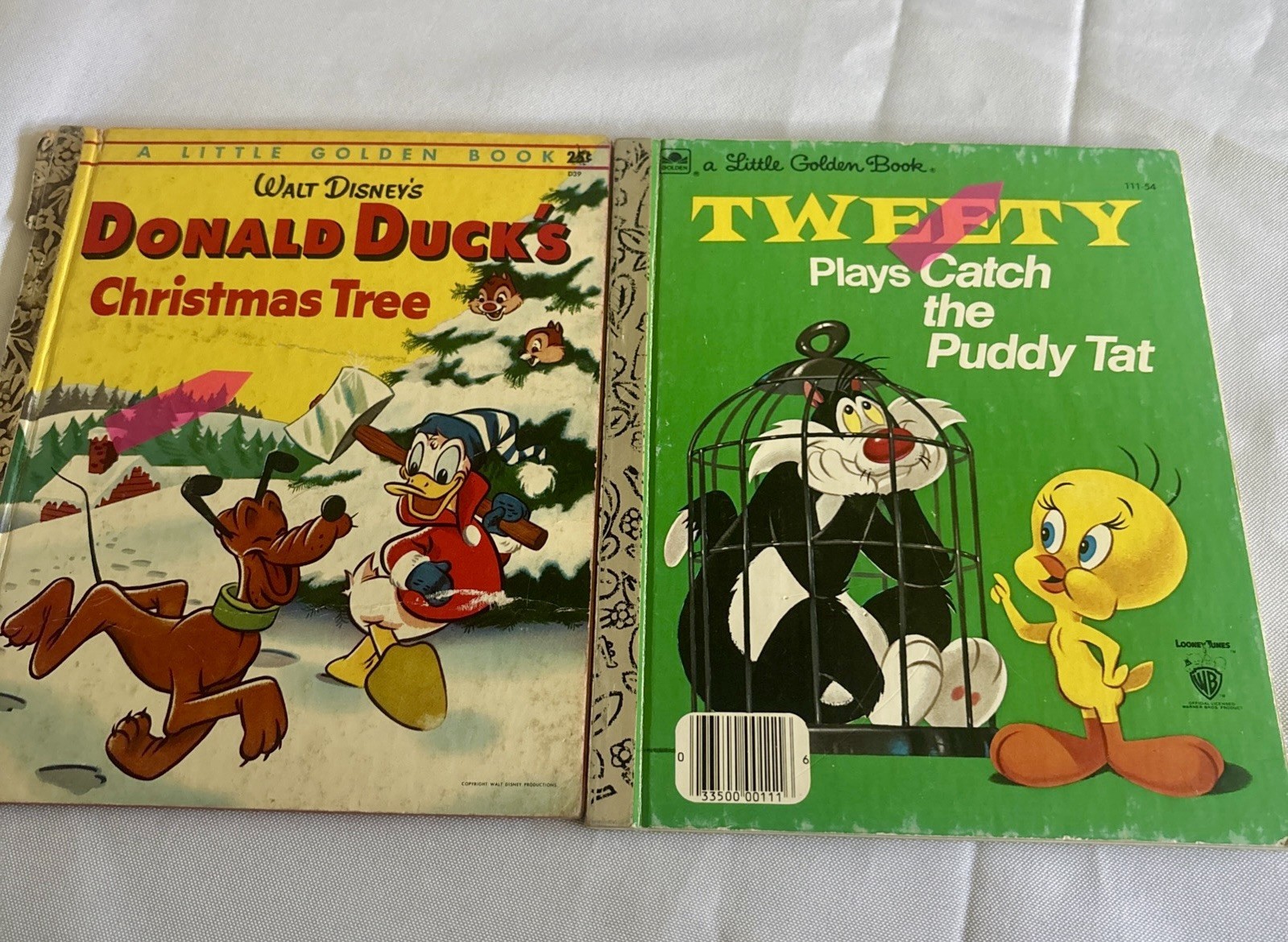 Vintage Little Golden Book Lot Of 14 Walt Disney Sesame Street Looney Toons