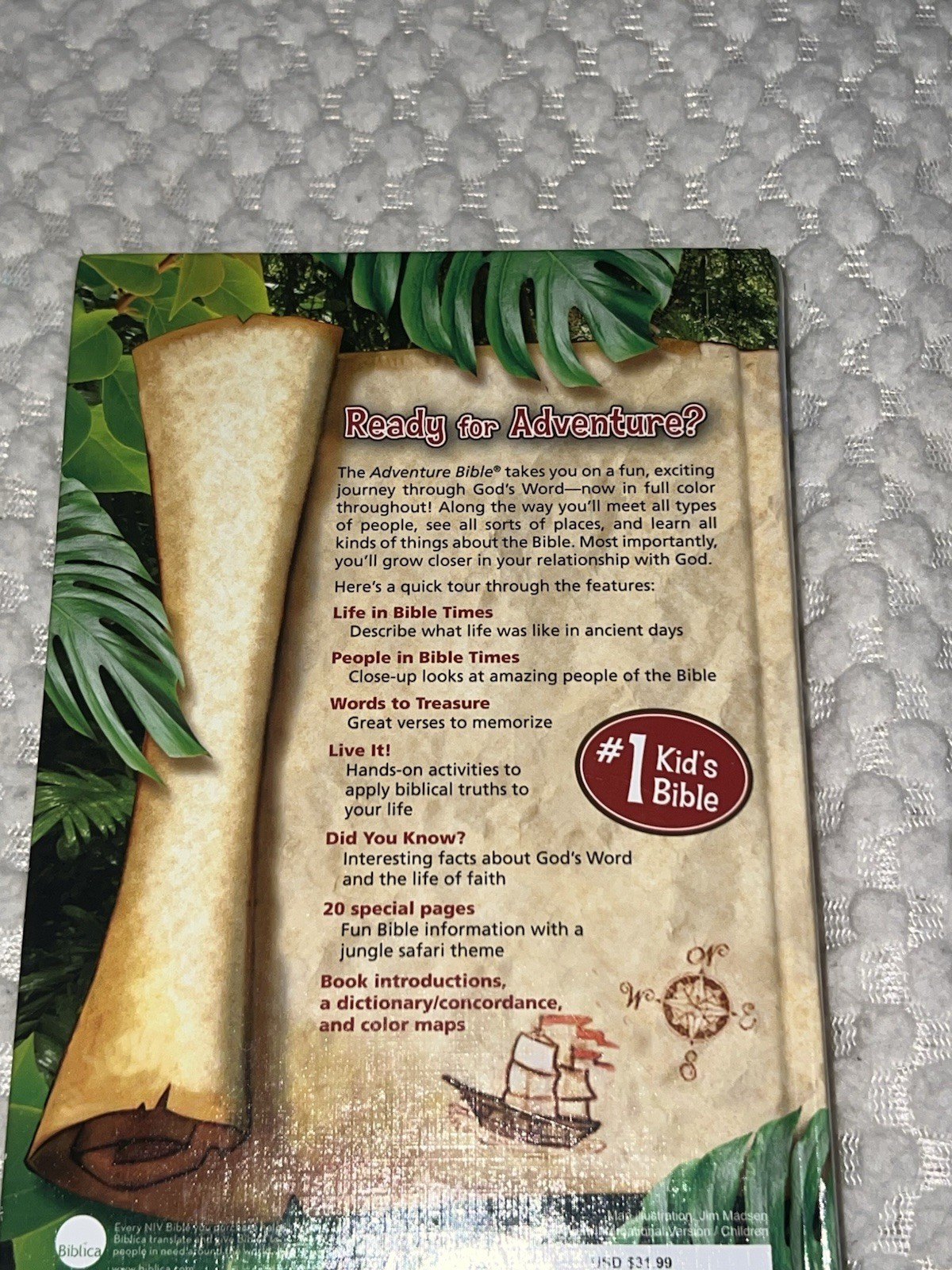 Zonderkidz Adventure Bibles Ser. NIV Adventure Bible Full Color Illustrated Age…