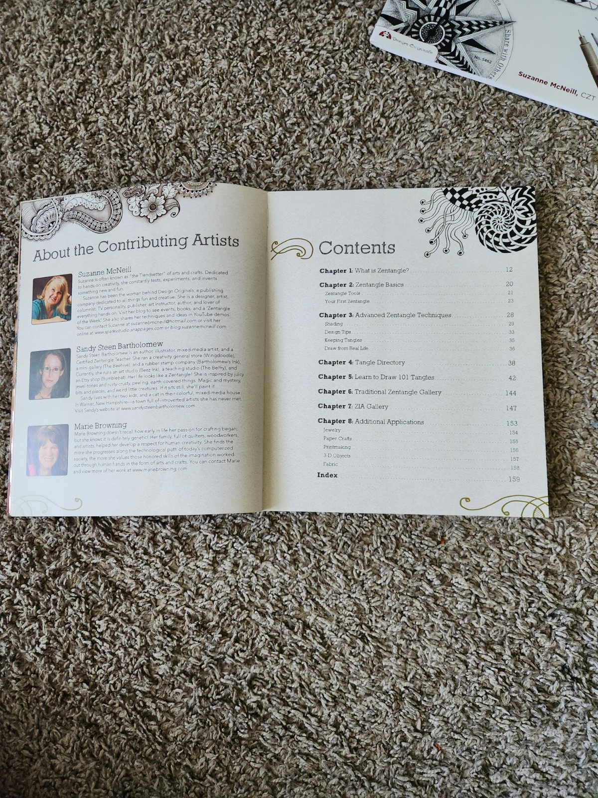 3 Zentangle Coloring Work books. 2 Sketch Books, 30 Color Dual Brush Pens