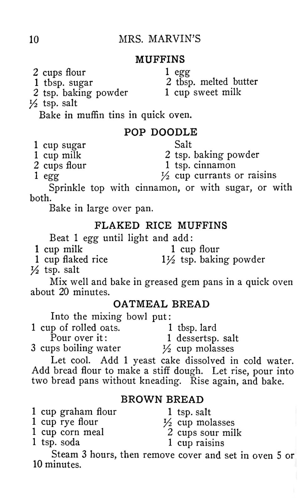 Mrs. Marvin’s Cook Book (81 page) 1910