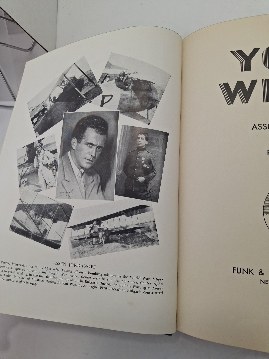 Your Wings by Assen Jordanoff Copyright 1938 HC,VTG