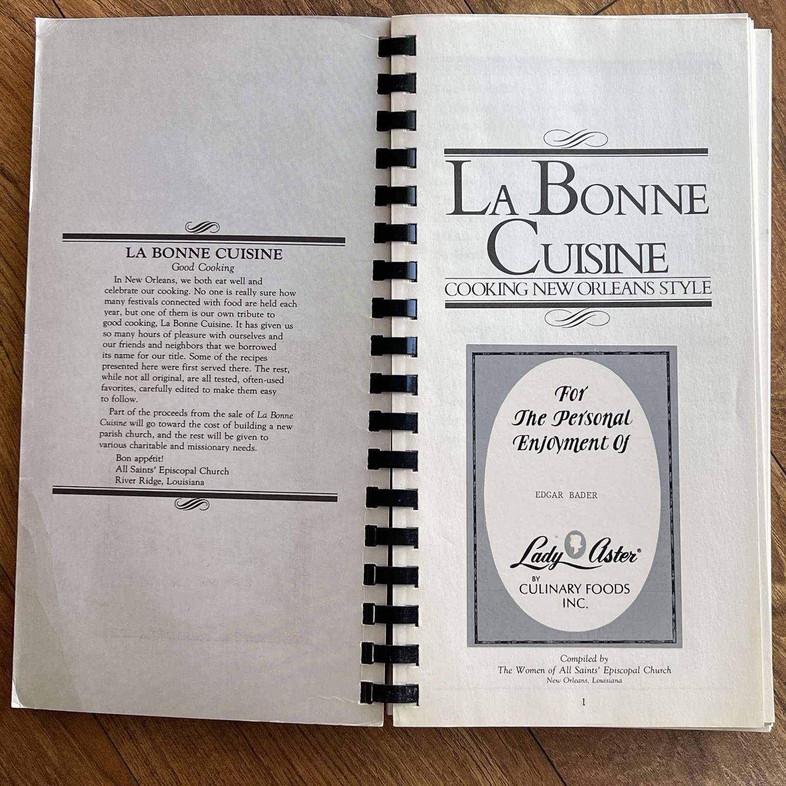 1980s La Bonne Cuisine Cooking New Orleans Style Cookbook Creole Cajun Recipes