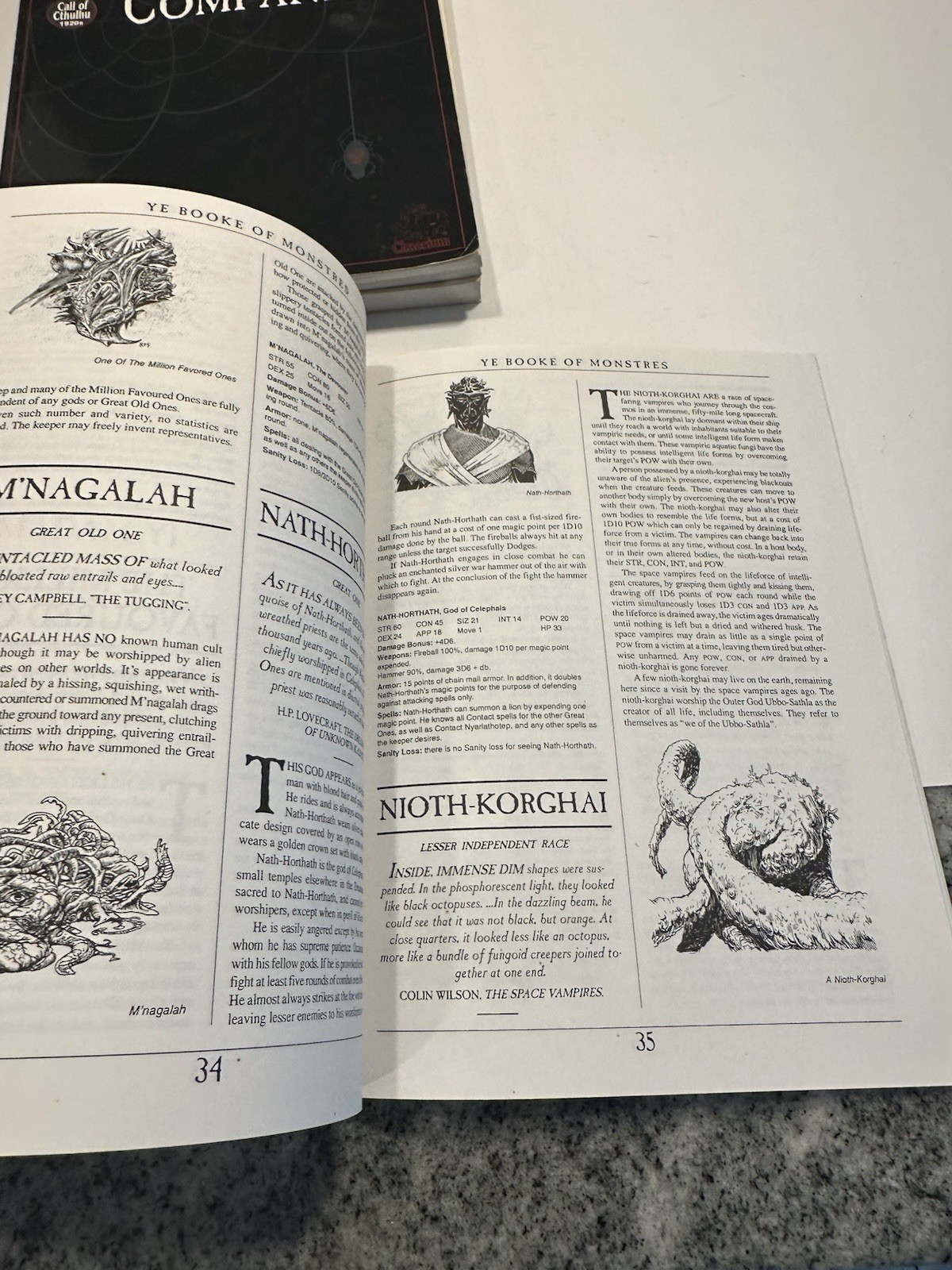 Call of Cthulhu Book Lot Investigators’ Companion 1920’s Ye Book of Monstres