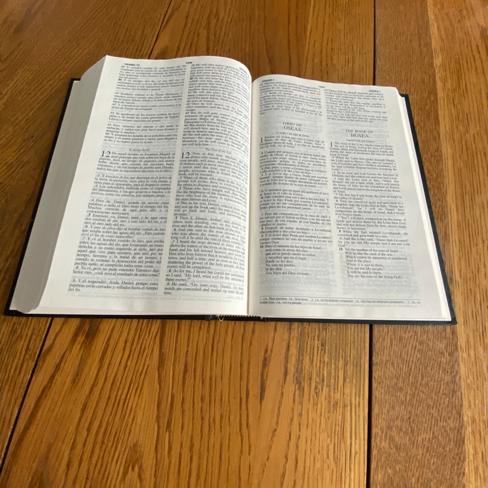 Santa Biblia Holy Bible NASB Updated Edition Bilingual Edition Hardcover Black