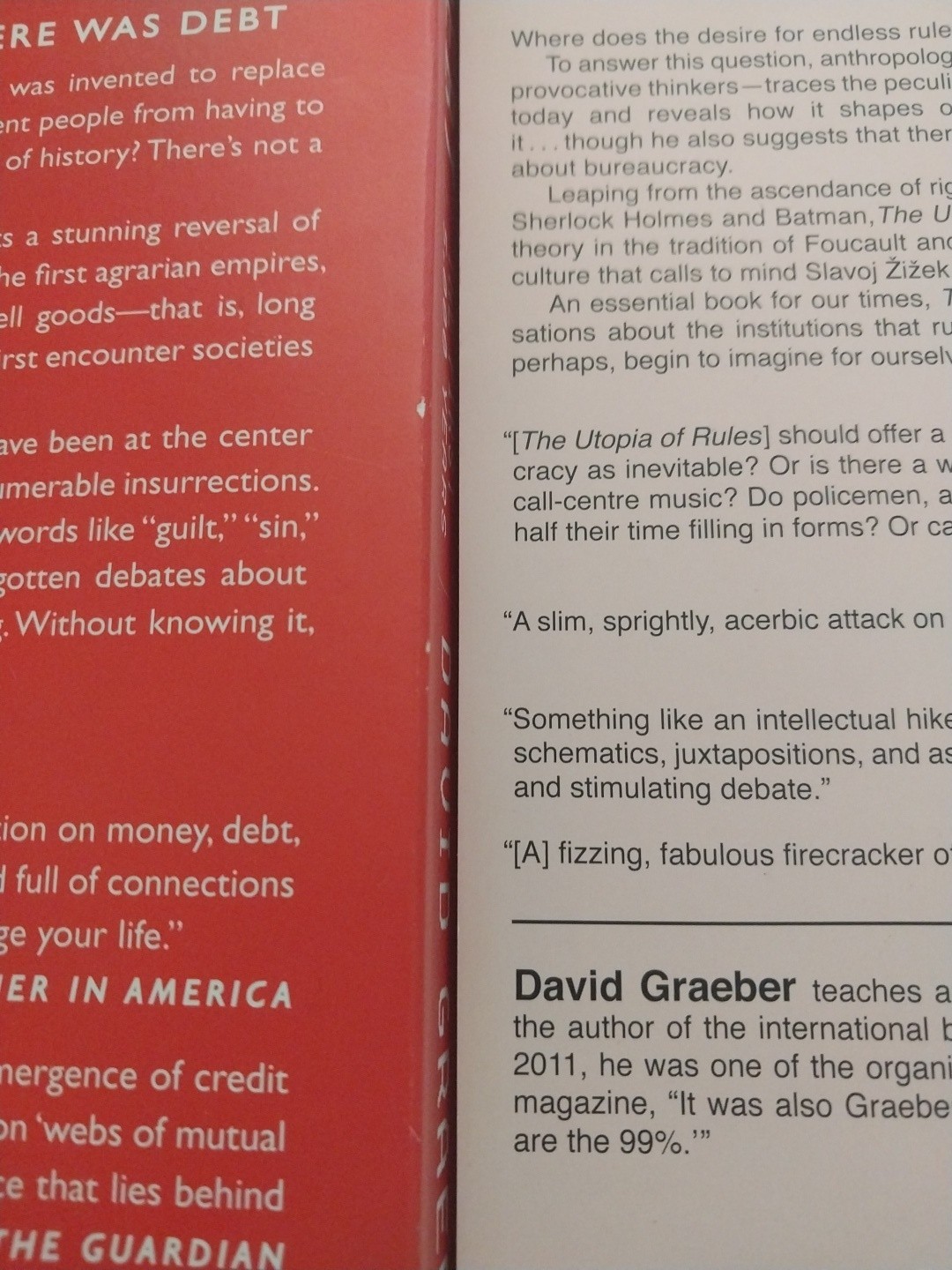 The Utopia of Rules & Debt, David Graeber Book Set – PB – VERY GOOD