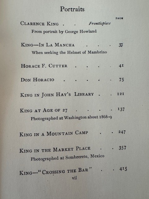 Clarence King Memoirs, The Helmet of Mambrino, Clarence King, 1904