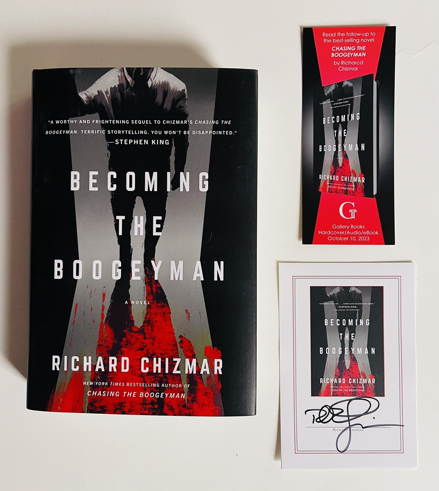 Becoming the Boogeyman by Richard Chizmar Hardcover 1st Ed W/Signed Bookplate