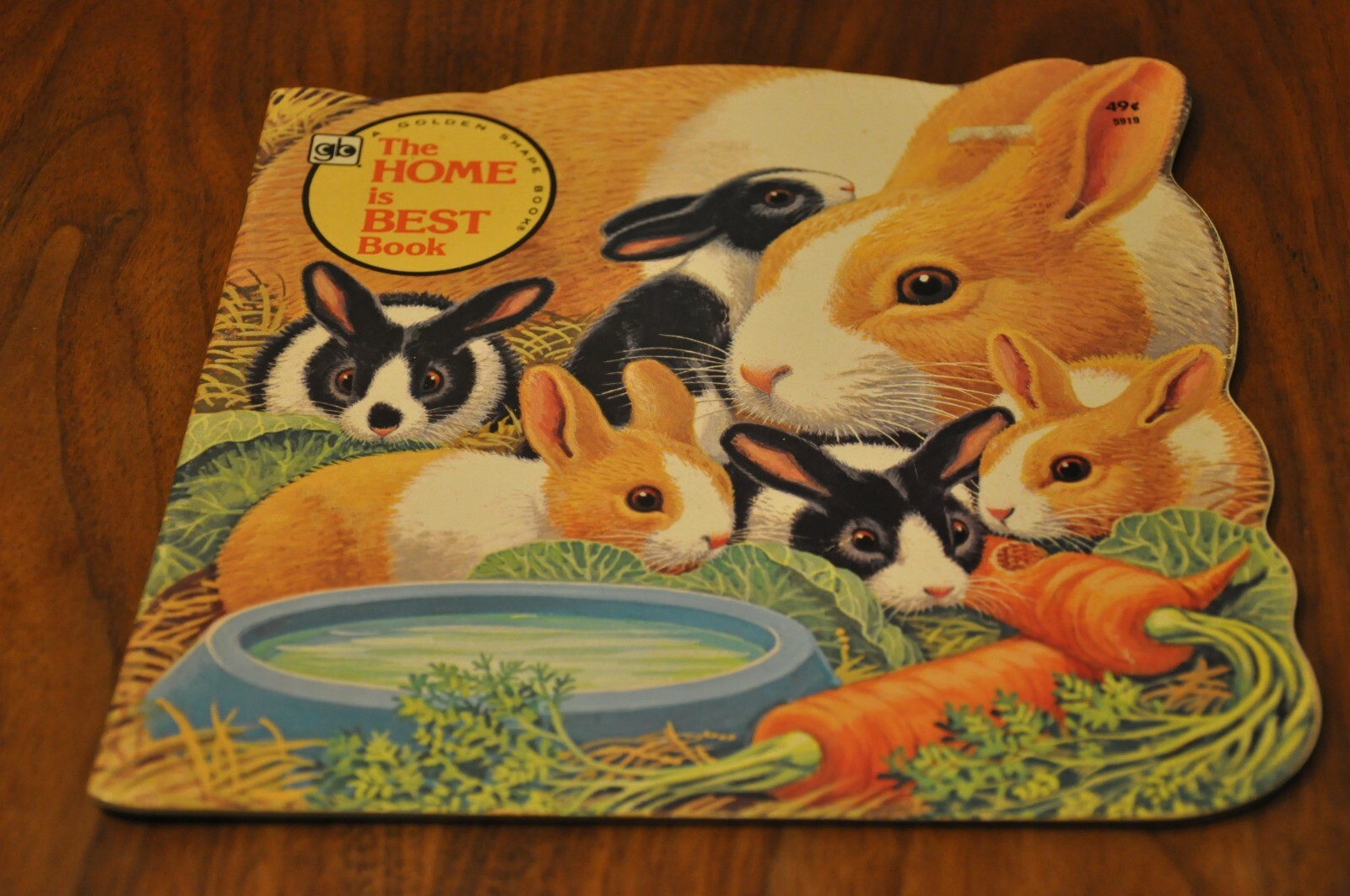 1978 The Home is the Best Children’s Kids Book Golden Press USA Rabbits Vintage