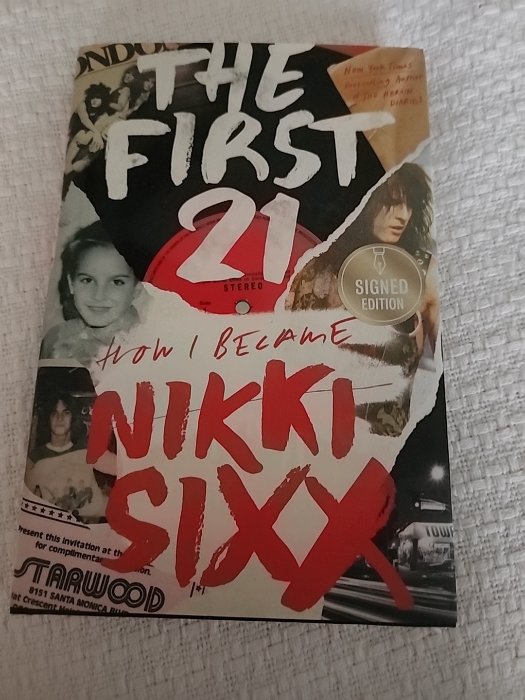 The First 21 SIGNED Nikki Sixx (2021,HC,1st/1st) BRAND NEW