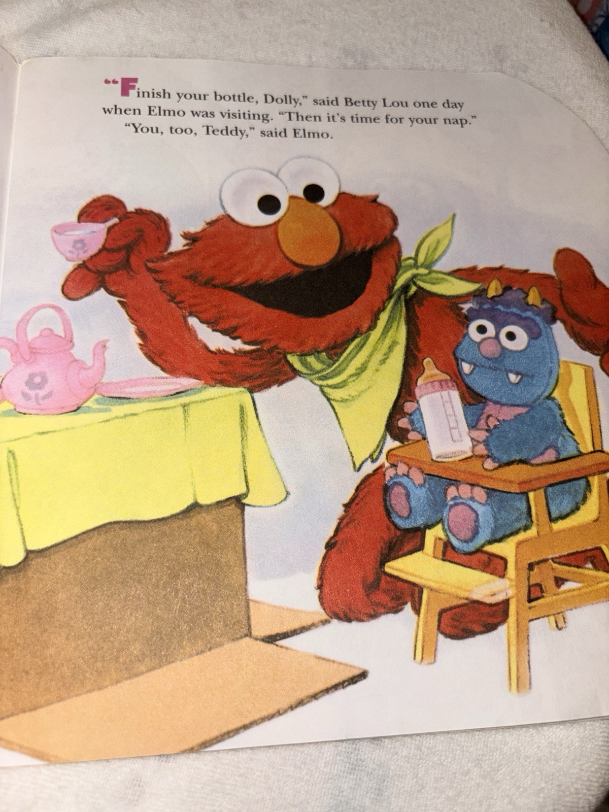 Sesame Street No More Diapers! Emma Thompson Shape Book Joe Ewers CTW 1999