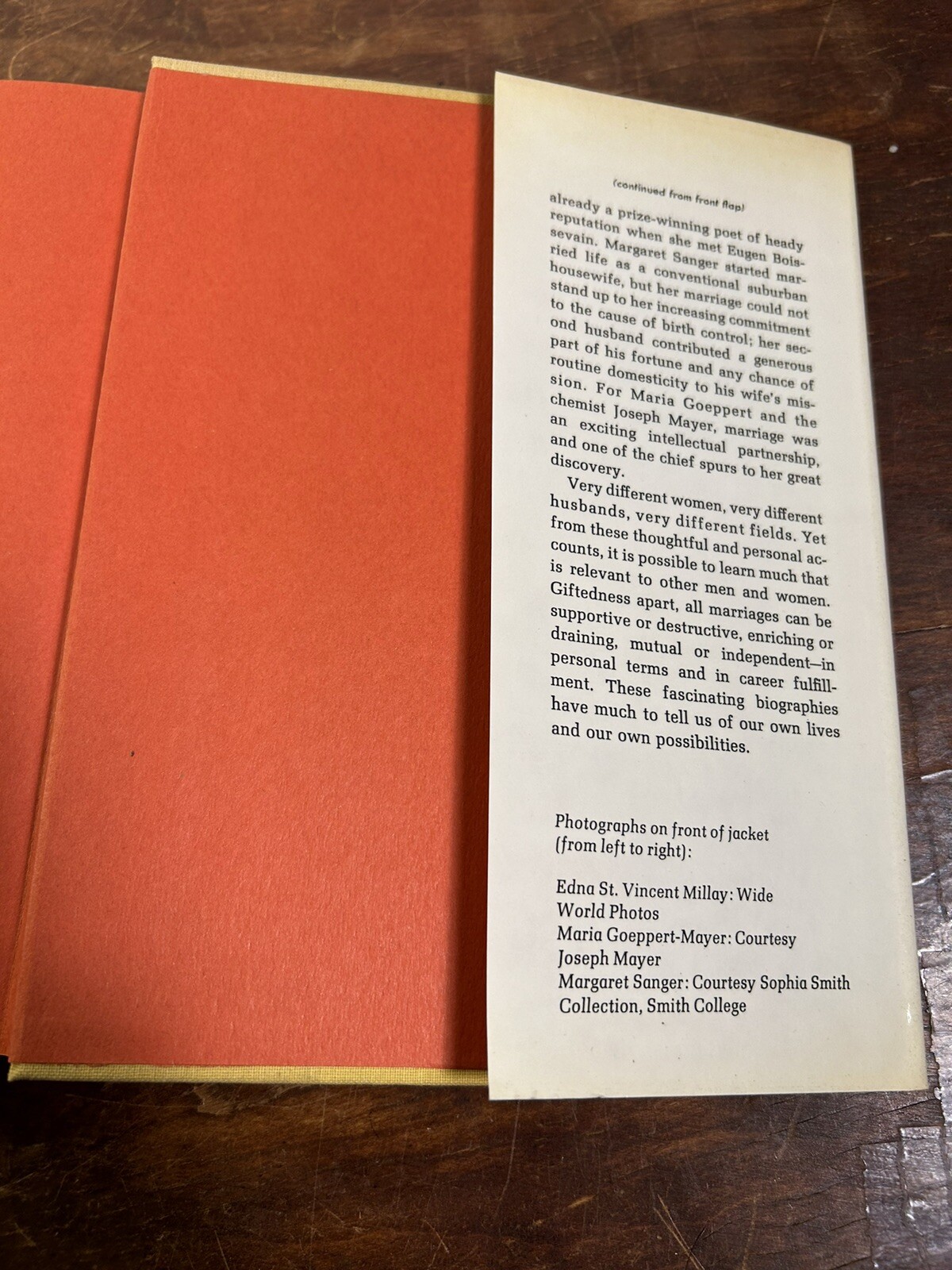 A Life of One’s Own Three Gifted Women and the Men They Married – Joan Dash 1973