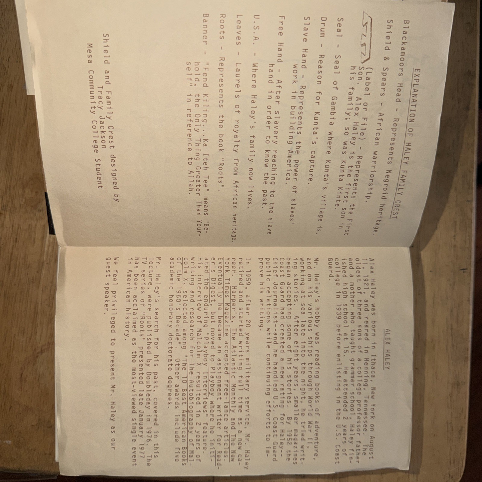 ROOTS by ALEX HALEY PRERELEASED 1st Edition W/SIGNED PROGRAM