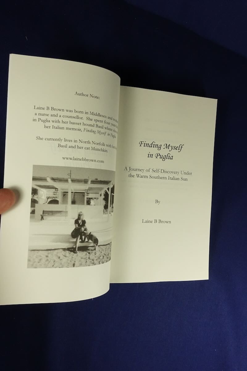 FINDING MYSELF IN PUGLIA Laine Brown ITALY TRAVEL BOOK