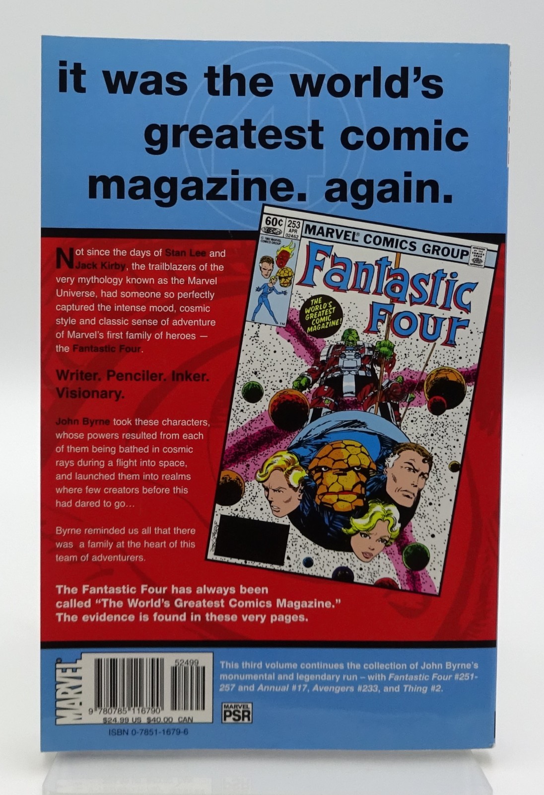 Fantastic Four Visionaries Volume 3 John Byrne Marvel PB 1st Printing 2004