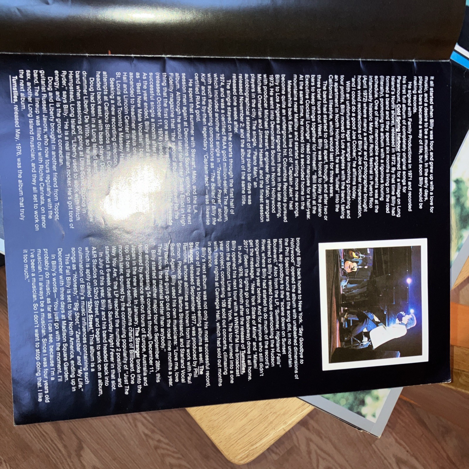 BILLY JOEL AND HIS BAND ON TOUR BOOK Softcover Tourbook 20 Pages 1978 52nd St.