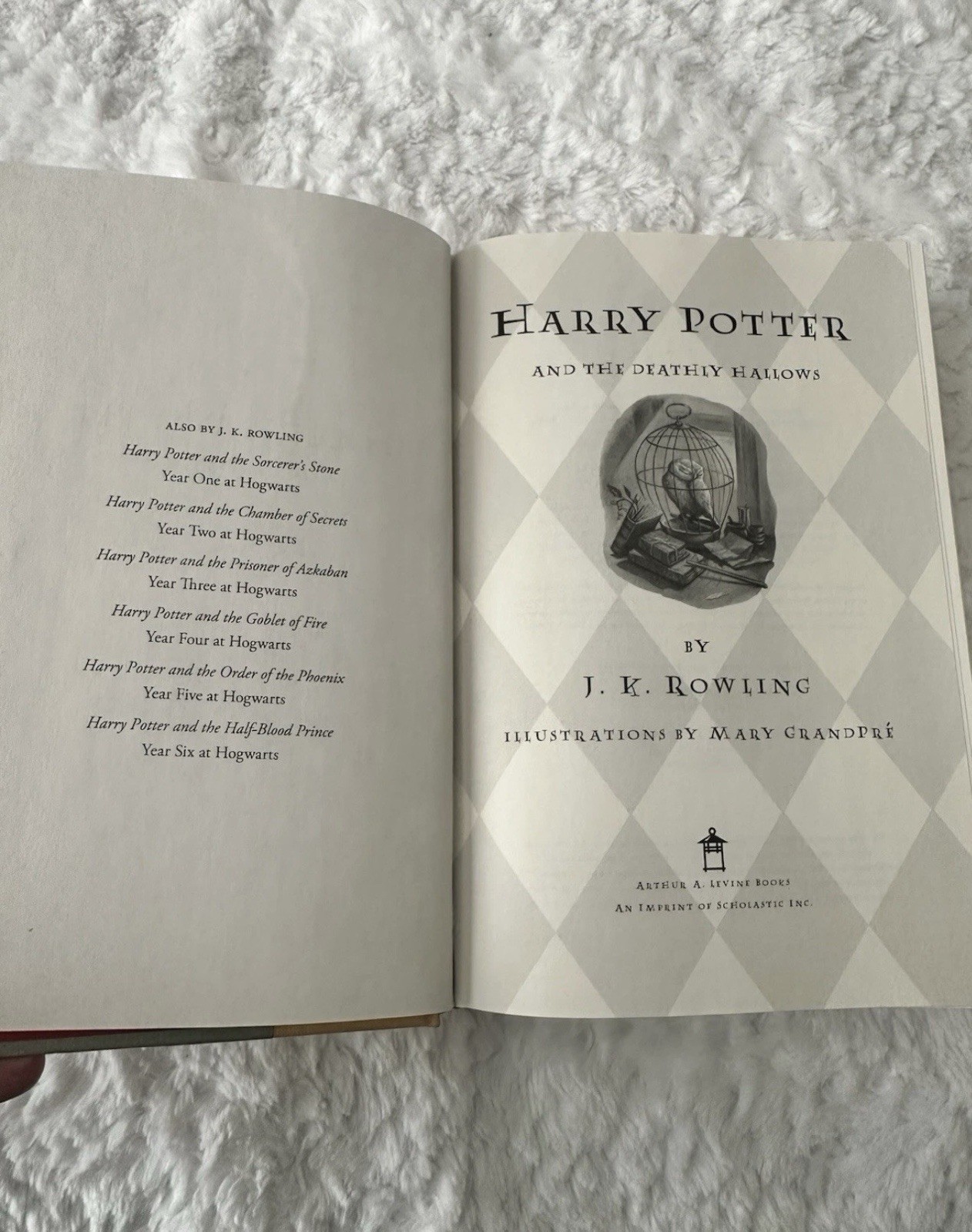 Harry Potter and the Deathly Hallows HC 1st Ed 2007 Illus Mary GrandPré DJ