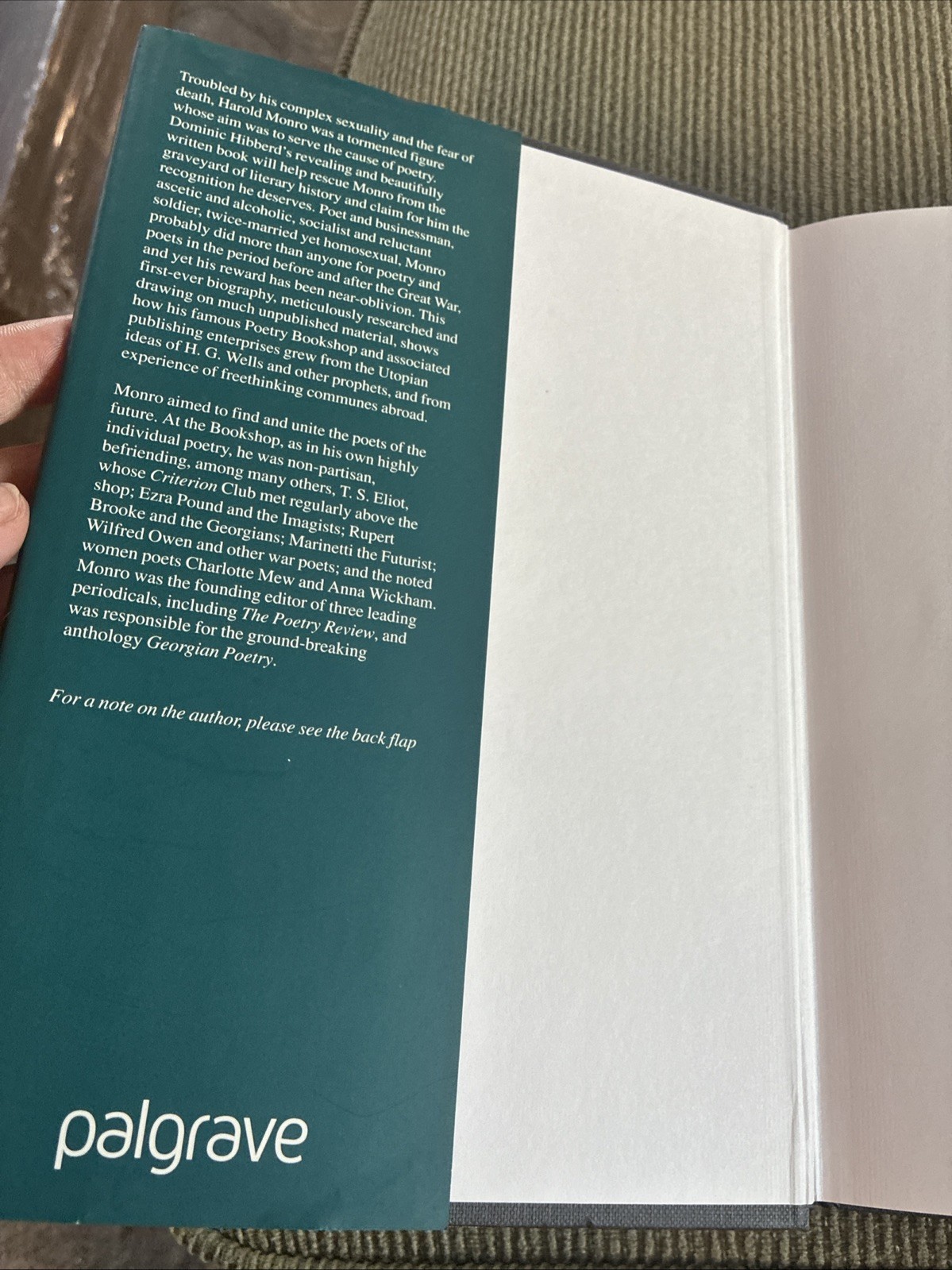 Harold Monro: Poet of the New Age, Hibberd, Dominic, 2001 Hardcover