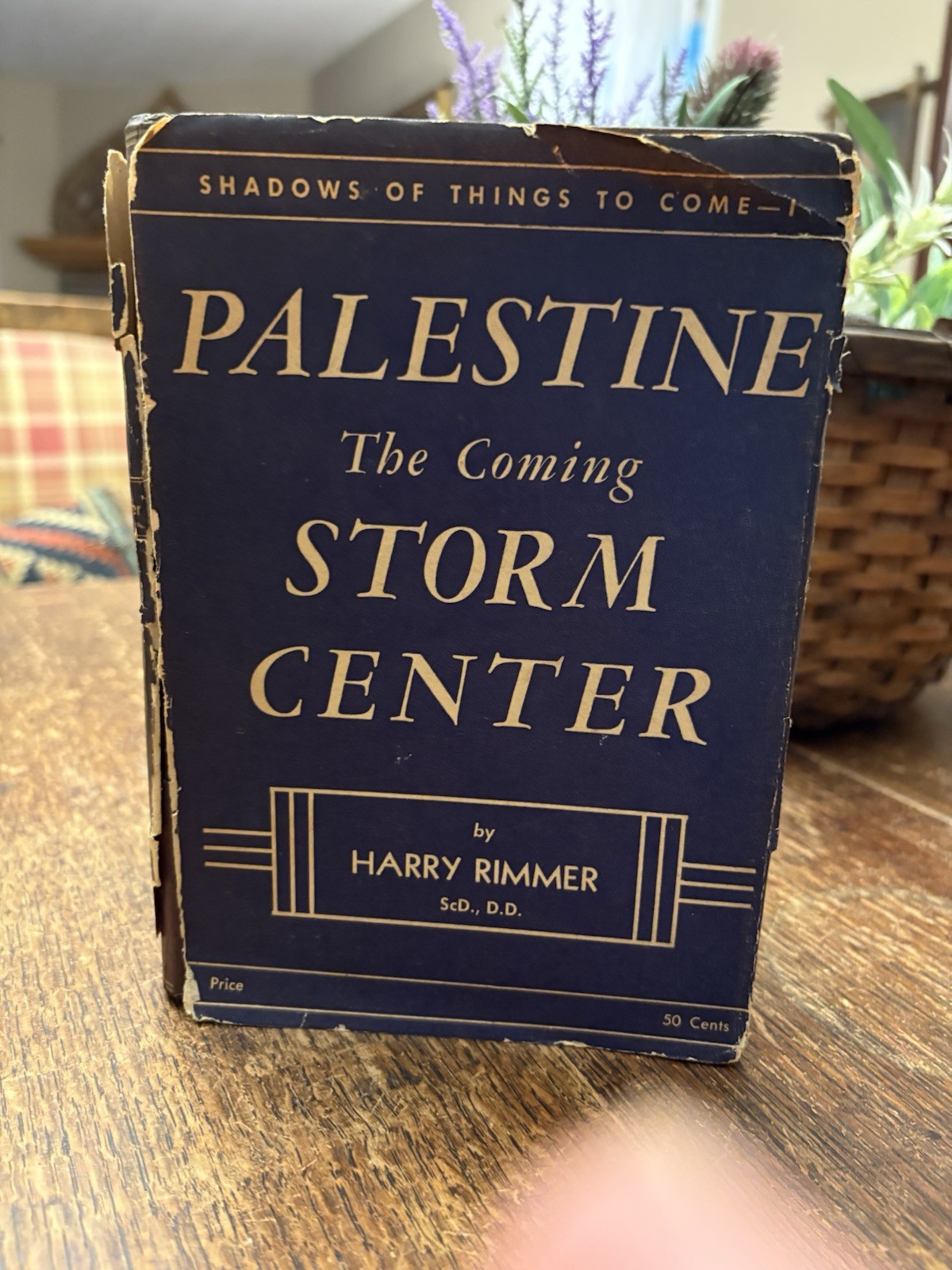 1941 Palestine The Coming Storm Center Harry Rimmer HC / DJ