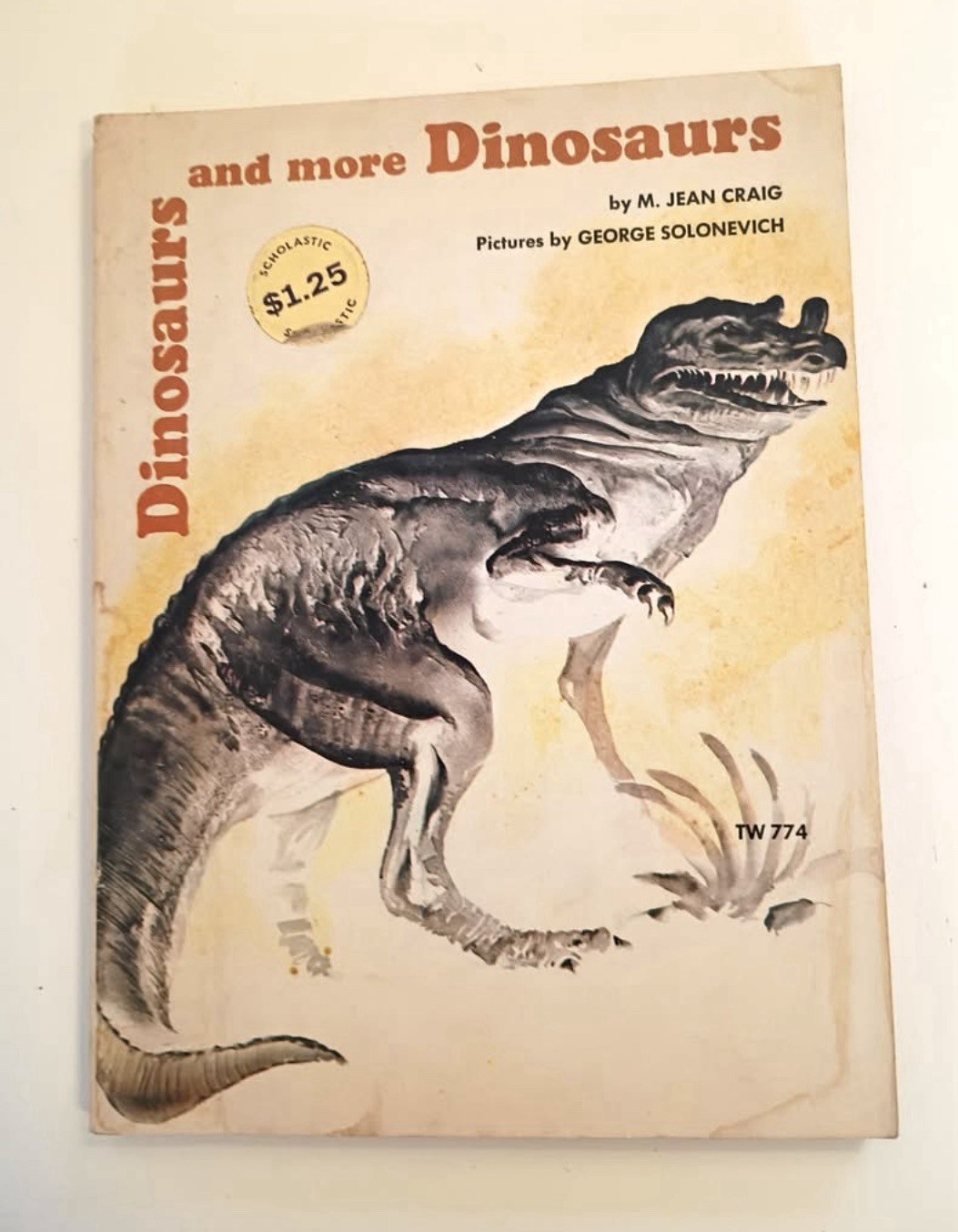 Vintage Dinosaur Kids Book Bundle ~ Dinosaurs National Geographic Illustrated