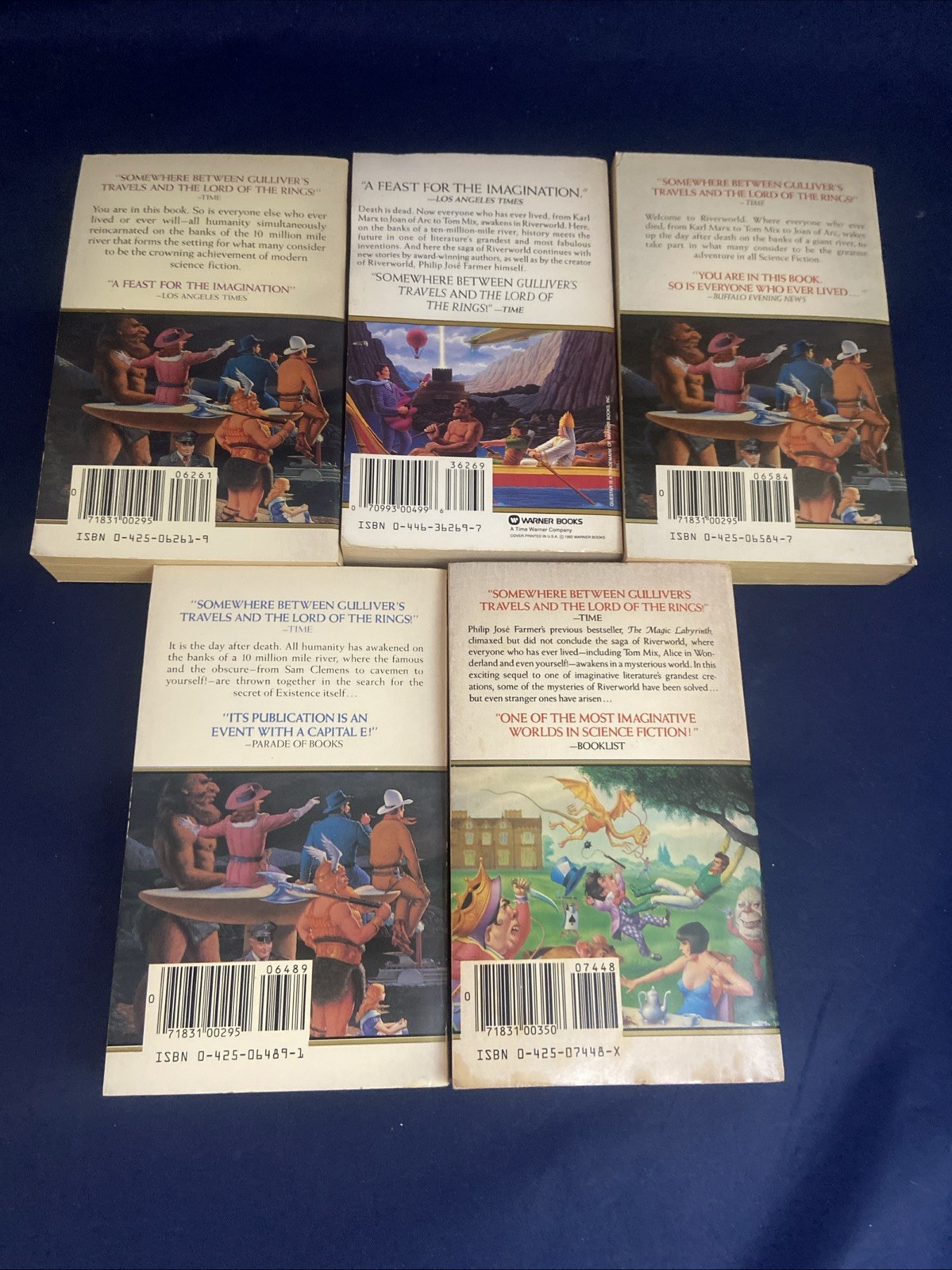Philip Jose Farmer Riverworld lot of 5 PB (incomplete) Ex Cond