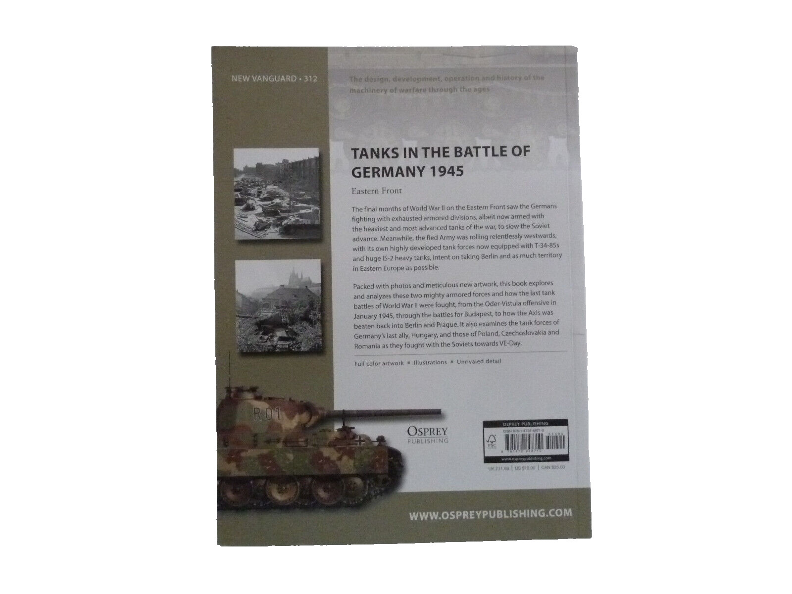 New Vanguard Ser.: Tanks in the Battle of Germany 1945 : Eastern Front by…