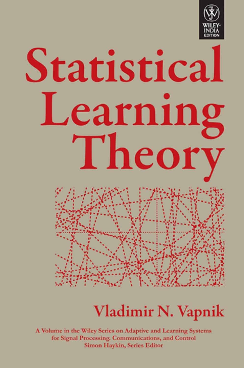 STATISTICAL LEARNING THEORY Vladimir N. Vapnik paperback Very Good