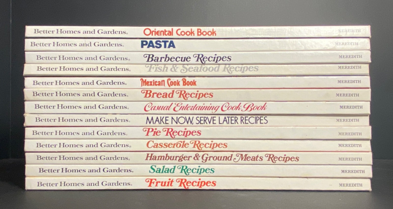 Vintage Better Homes & Gardens Lot Of 13 Hardcover Cook Books 1983 Meredith Corp