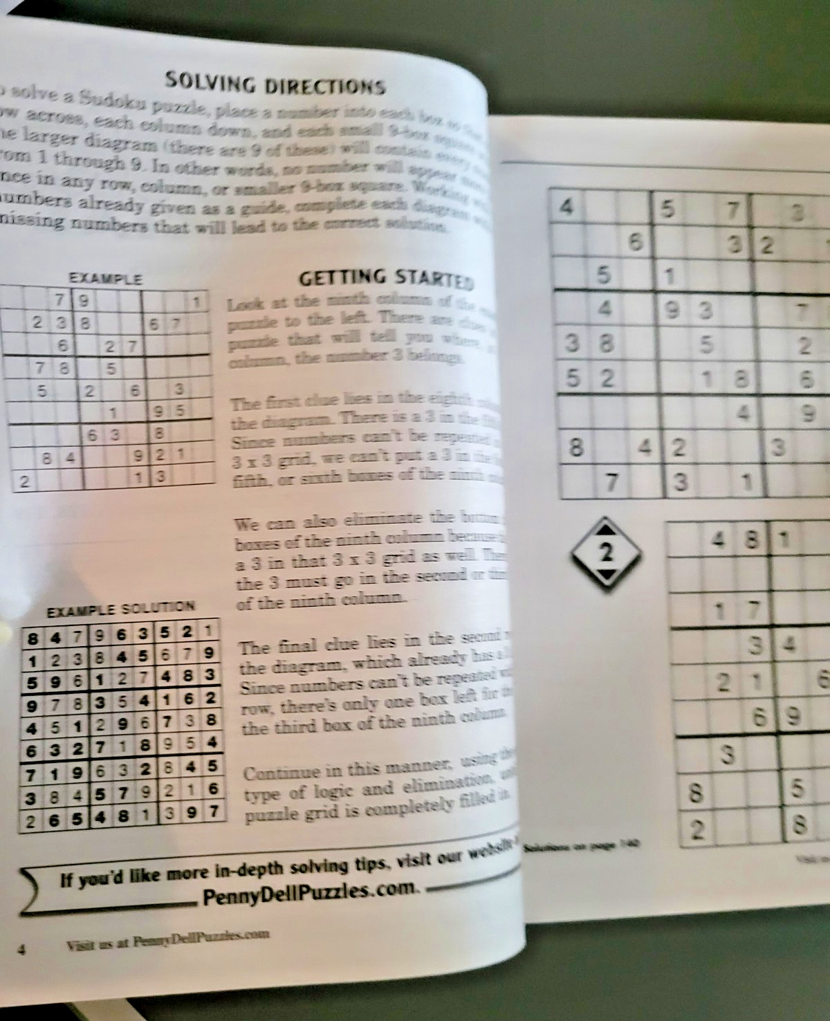 Lot of 3 SUDOKU Puzzle Books by Dell -Top Choice-Totally-Original – 450+ Puzzles