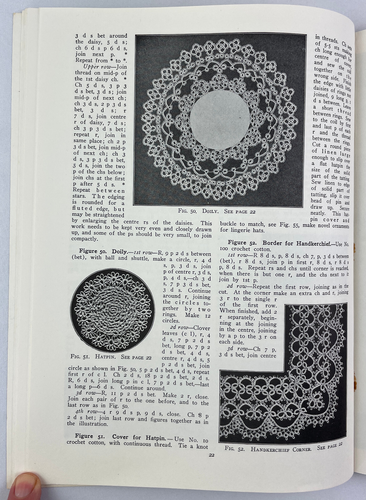 Tatting Patterns, Julia E. Sanders, 1977, Reprint of 1915 Craft Classic, PBK
