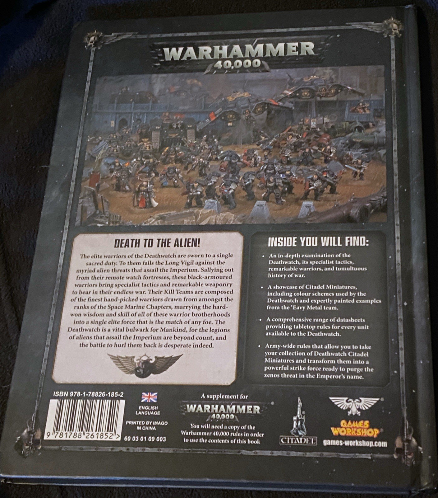 Warhammer 40K – Codex Adeptus Astartes Deathwatch – Very Good Condition