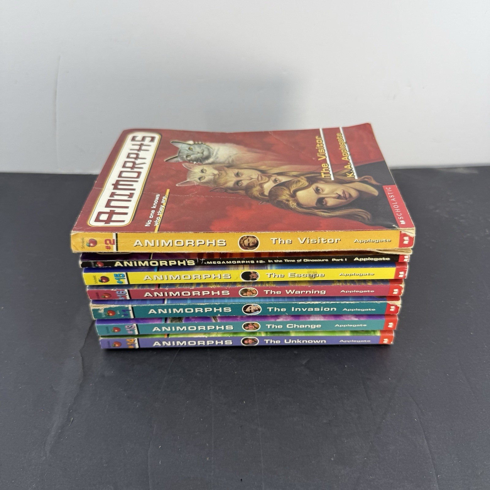 Animorphs Book Lot 7 K.A. Applegate #1 2 13 14 16 Megamorphs Scholastic