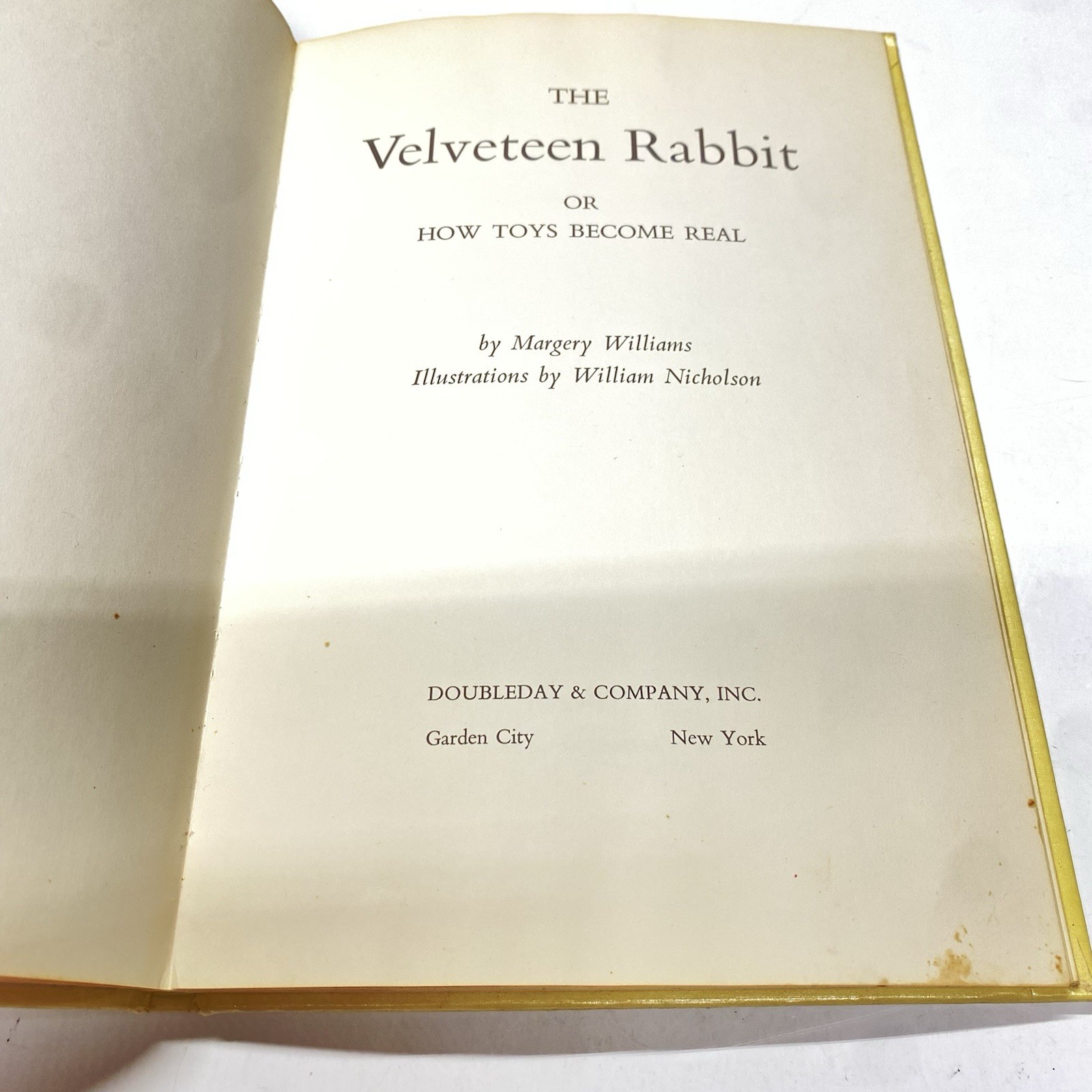 The Velveteen Rabbit HC 10th Printing Hardcover Margery Williams
