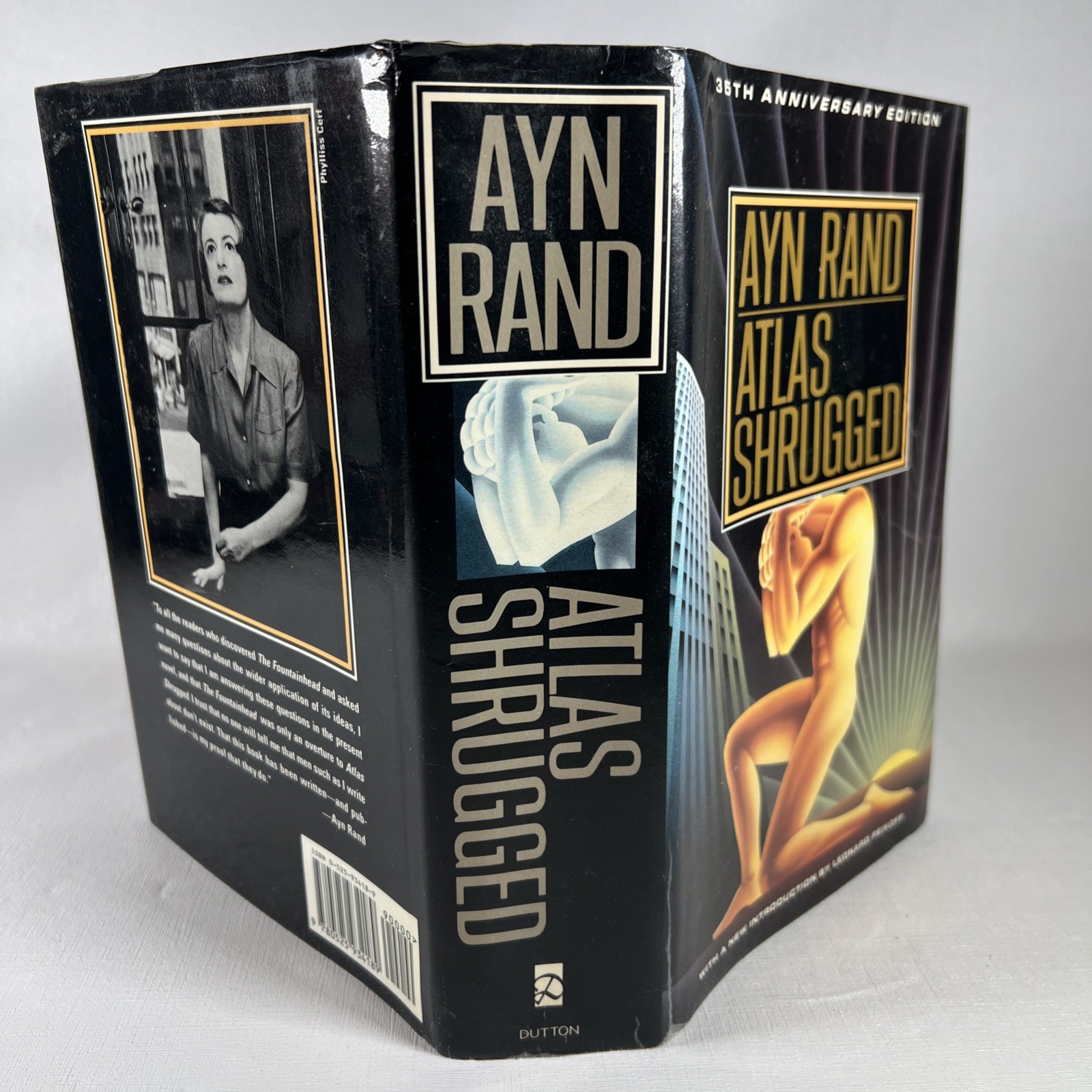 Atlas Shrugged Ayn Rand – 35th Anniversary Ed HB DJ 1st print VG Cond MB