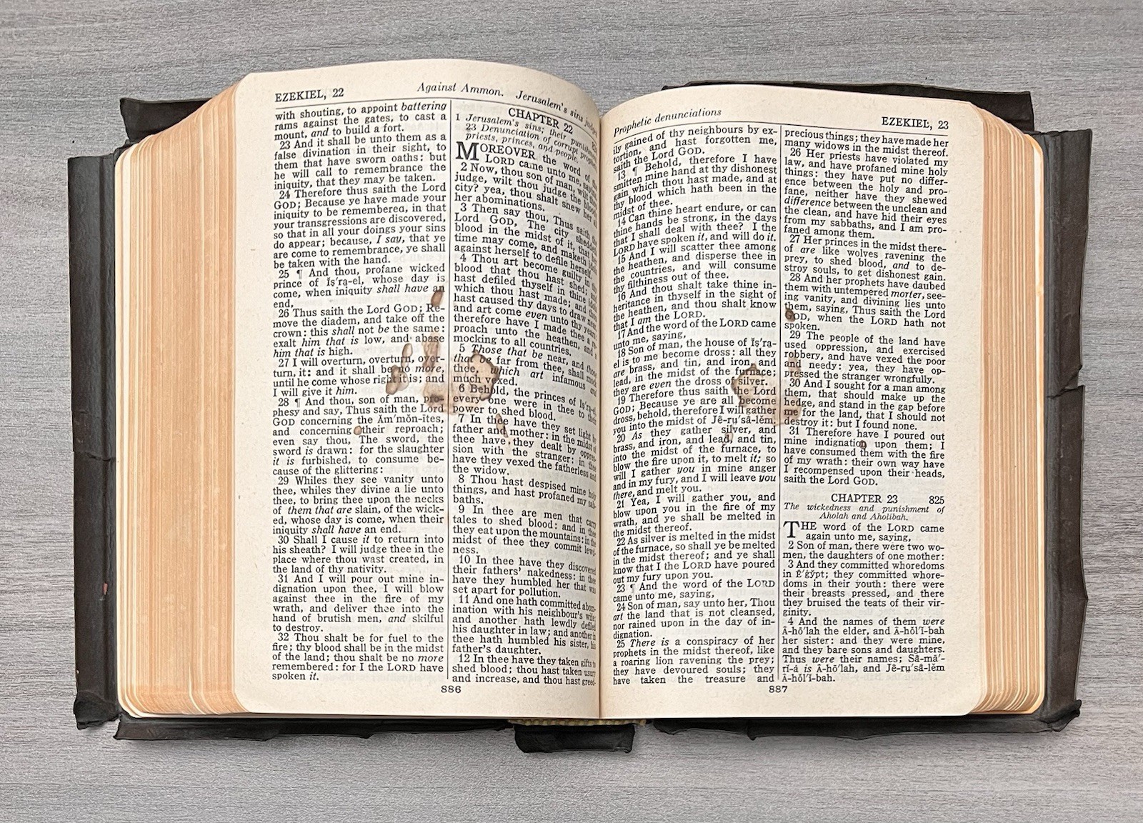 Handsize 1945 National Bible Press; Self Pronouncing KJV Study Helps; Color Maps