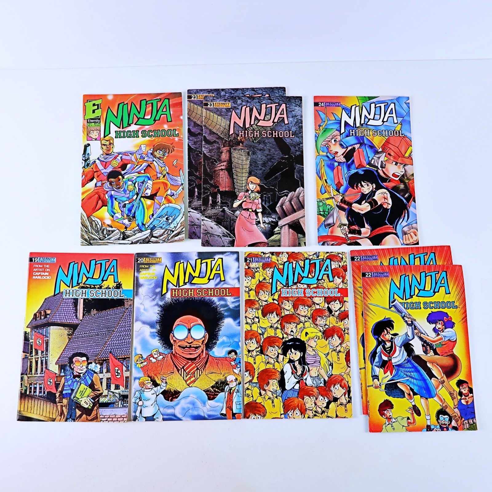 Bulk Lot 25 Mixed Comics – Ninja High School, Various Issues See Photos
