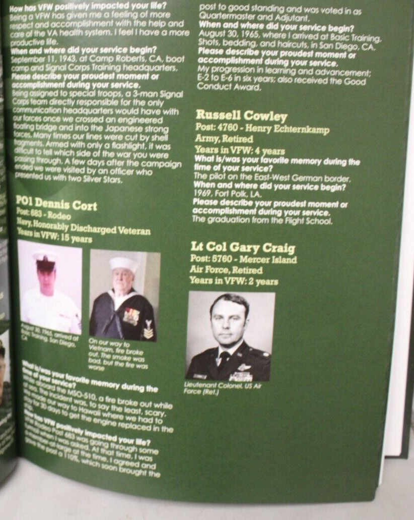 VFW Veterans Of Foreign Wars 2020 Then & Now Washington State Member Publication