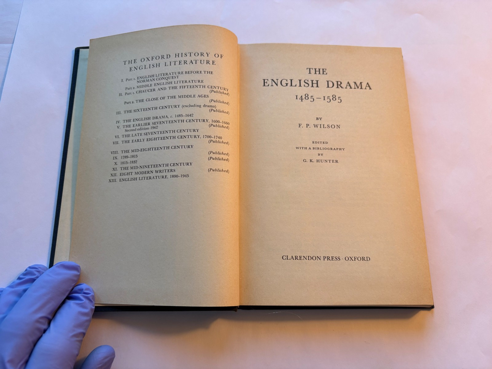 The English Drama 1485-1585 Oxford History of English Lit. 1976 New Old Stock HC