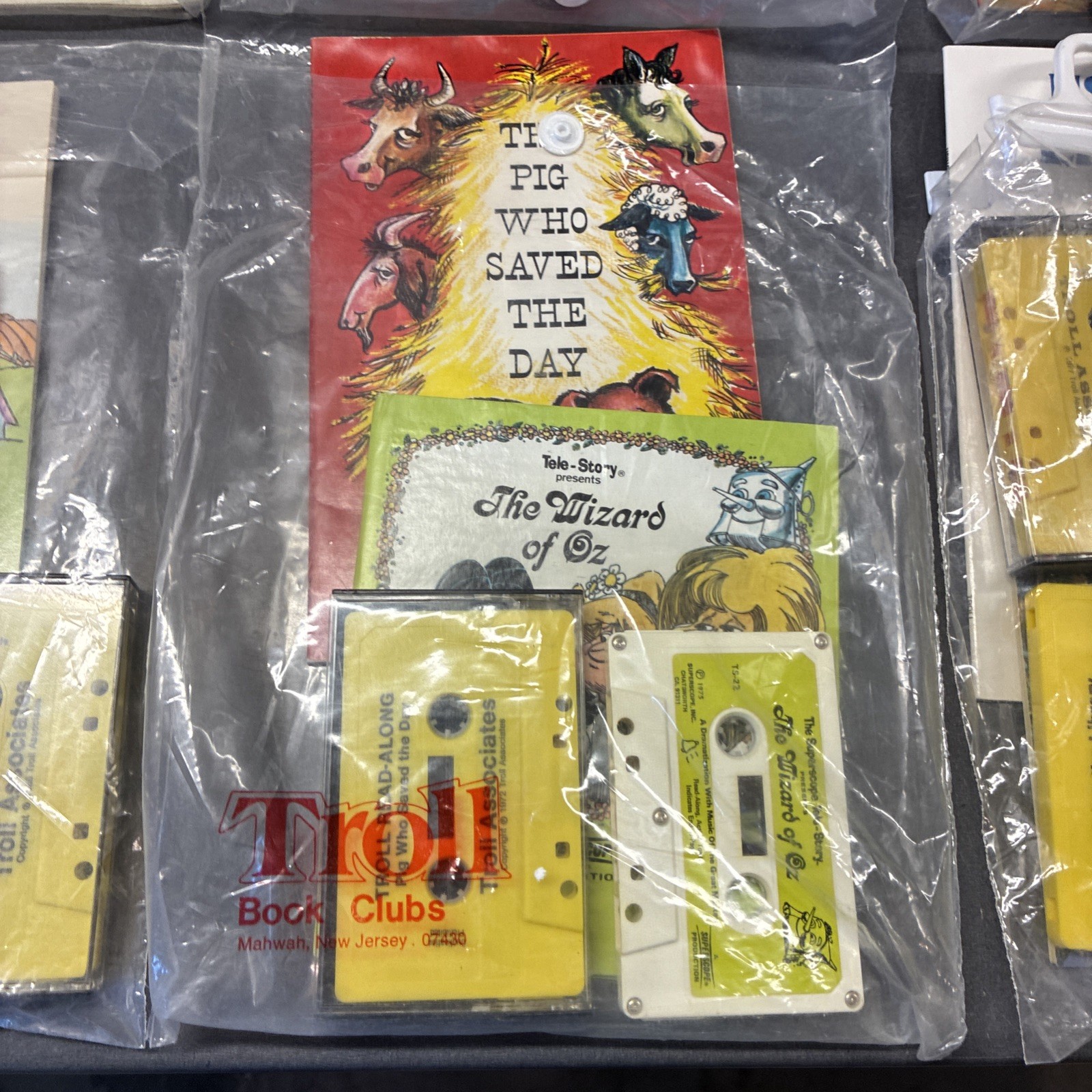 Lot Of 15 Vintage Troll Book Clubs Read -along Classics Books W/ Cassette Tapes