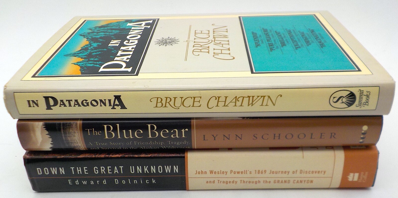 ADVENTURE BOOKS Patagonia-The Blue Bear-Down the Great Unknown HC 1STs