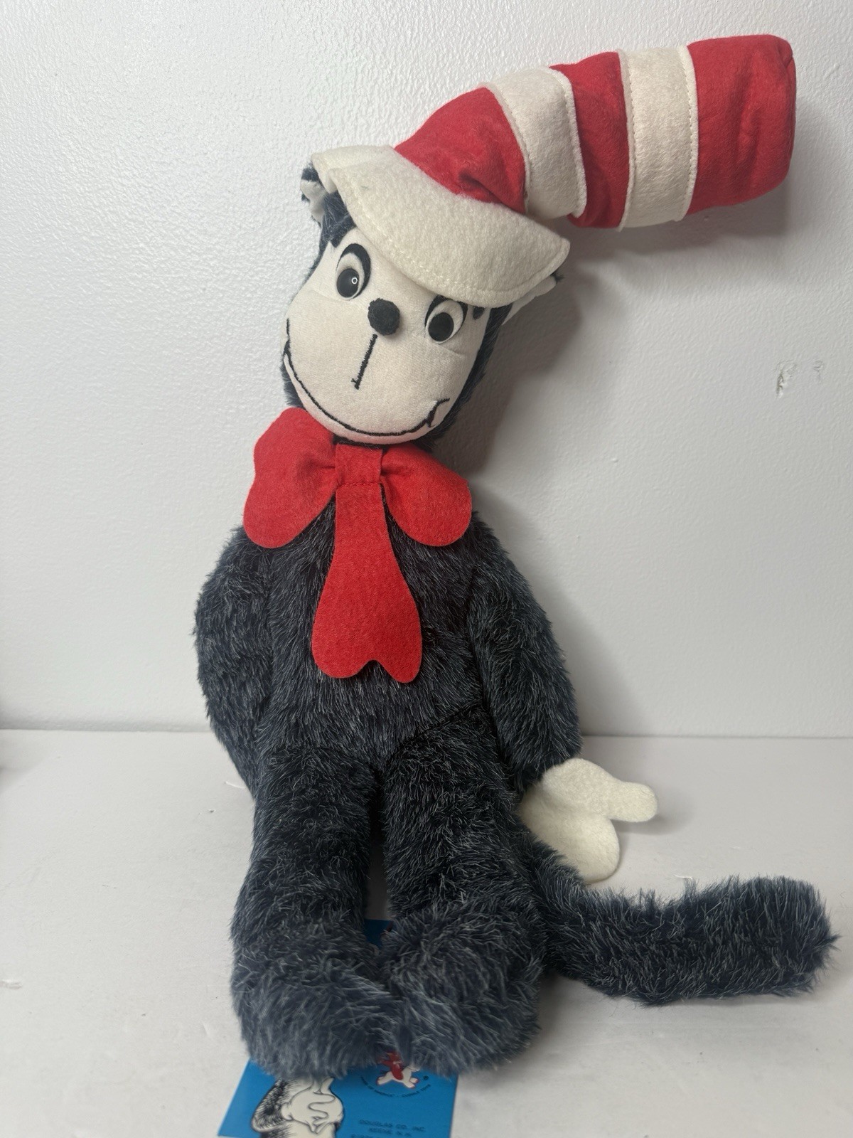 VTG 70s Dr Suess 1st Edition Books Lot of 7 with 1975 Cat in the Hat Plush Toy