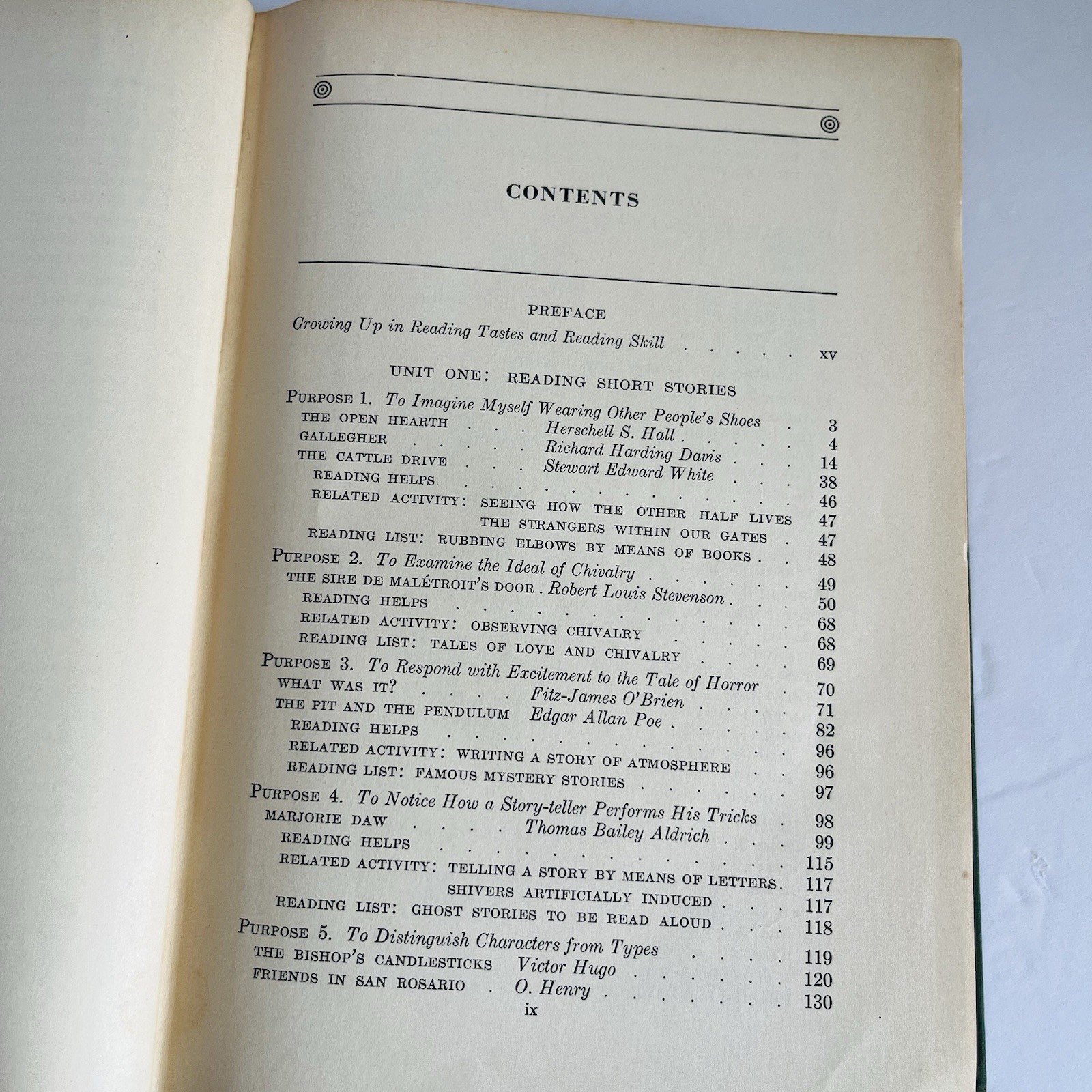 Vintage 1935 Hidden Treasures in Literature Book Two Harcourt Brace Textbook HC