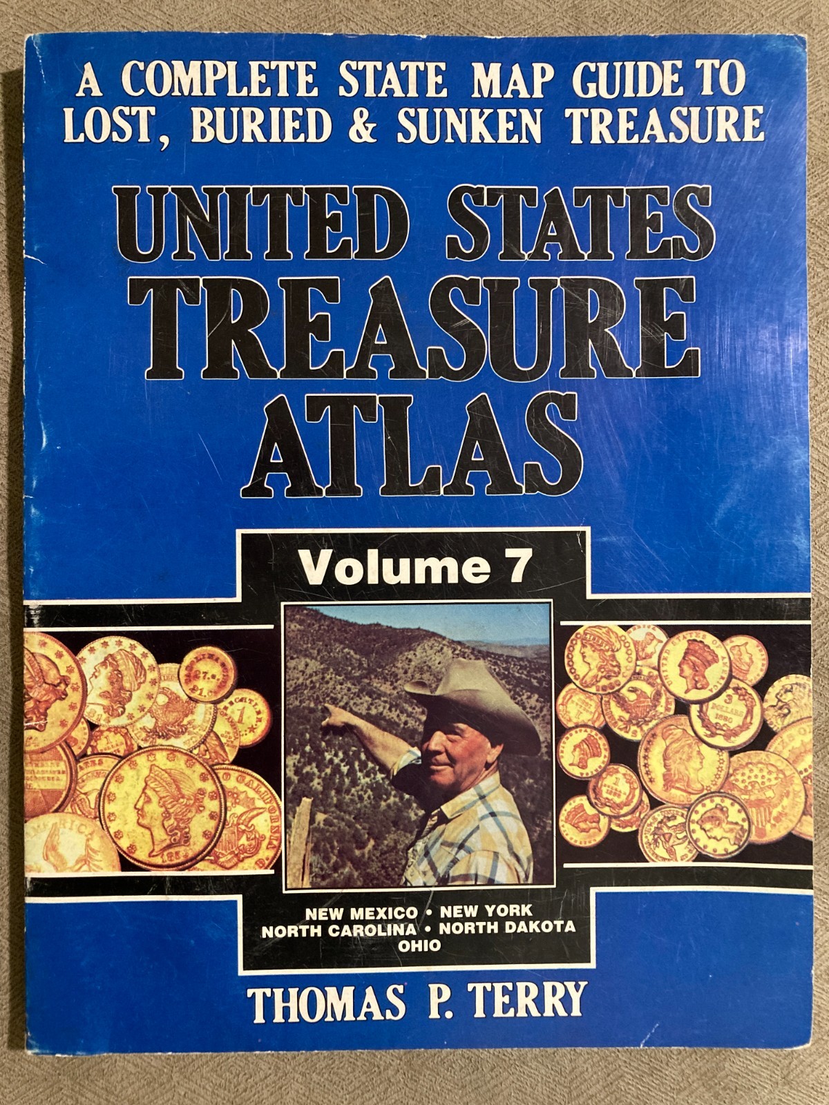 US Treasure Atlas Vol 7 NM, NY, NC, ND, OH by Thomas Terry – Worn