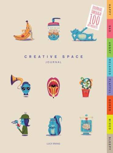 Creative Space Journal: Journal Through 100 Art Projects – Paperback – GOOD